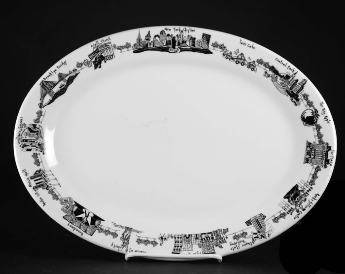 New York City Oval Platter